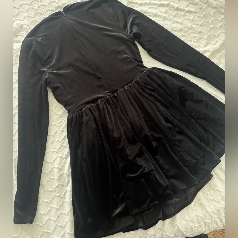 Oh Polly Elegant Black Long Sleeve Dress - Picture 5 of 9